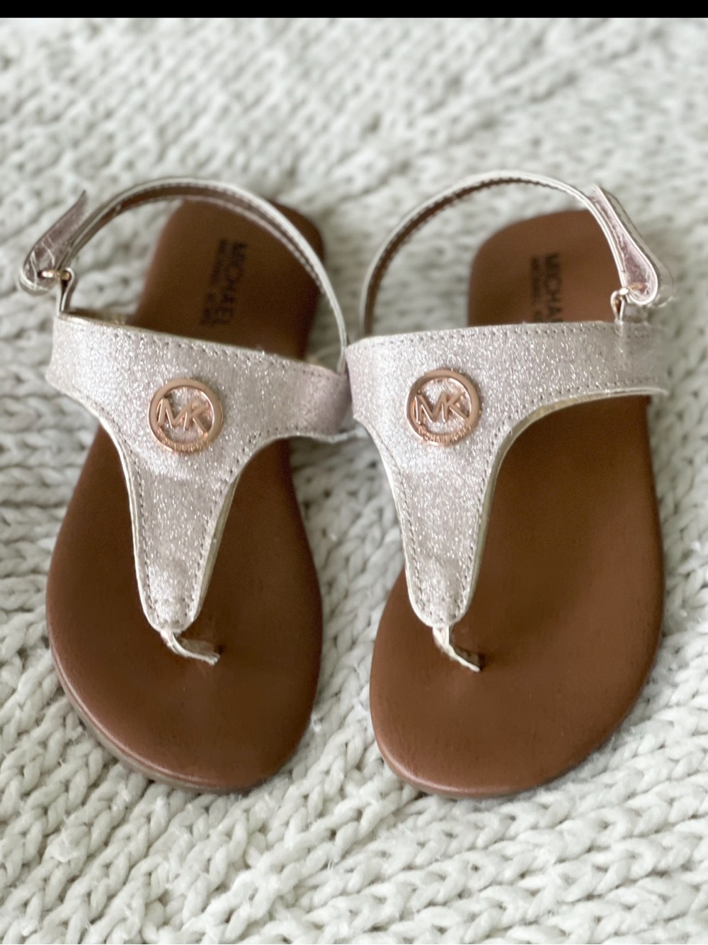 Like new Michael Michael Kors little girl size 12 sandals